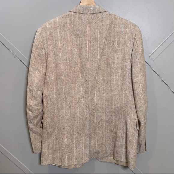Mens Tan Blazer Jacket Size 41R - Picture 8 of 14